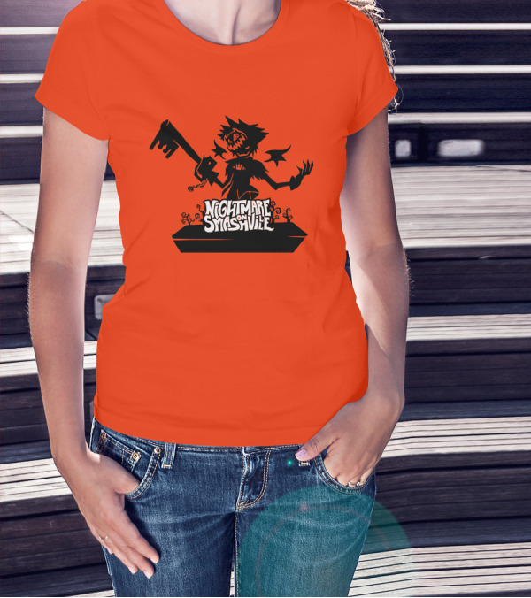 Nightmare On Smashville Halloween Scarecrow Image T-Shirt
