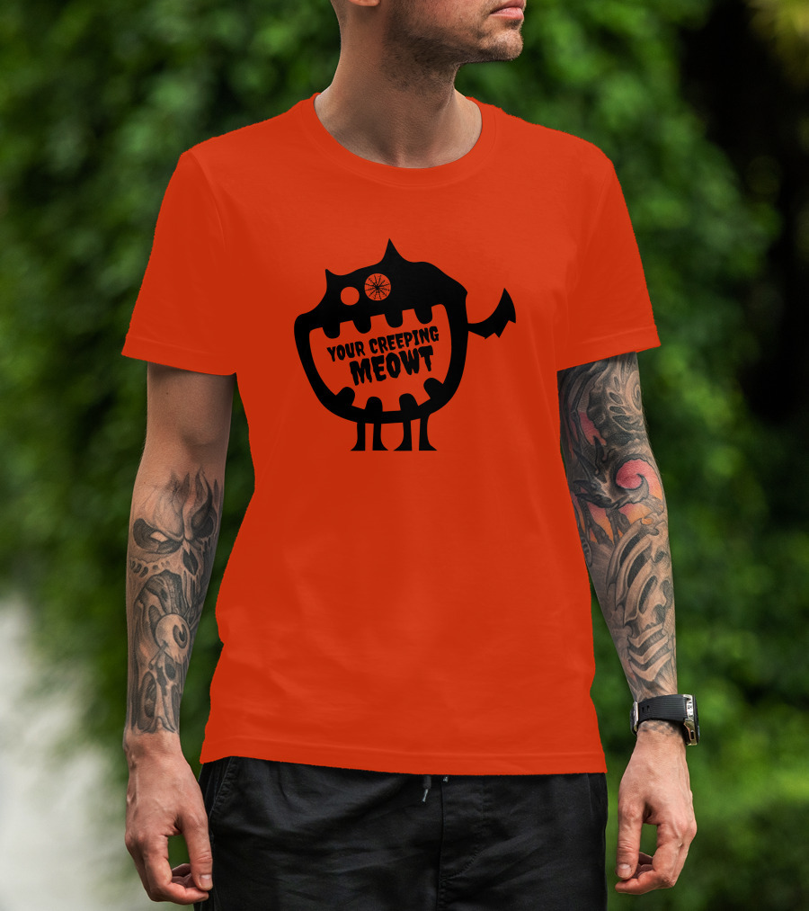 Funcky Designs Your Creeping Meowt Cat T-Shirt