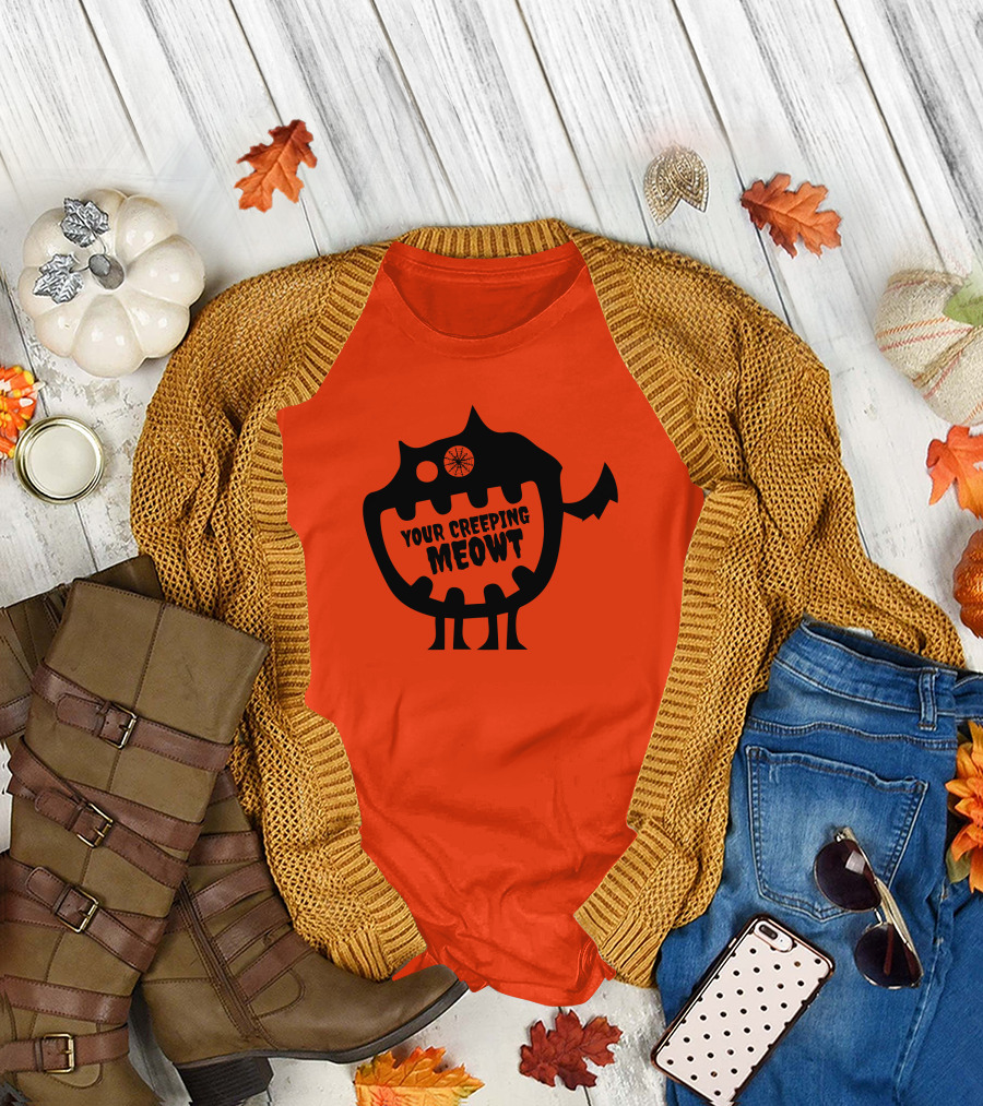 Funcky Designs Your Creeping Meowt Cat T-Shirt