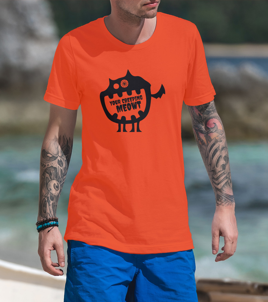 Funcky Designs Your Creeping Meowt Cat T-Shirt