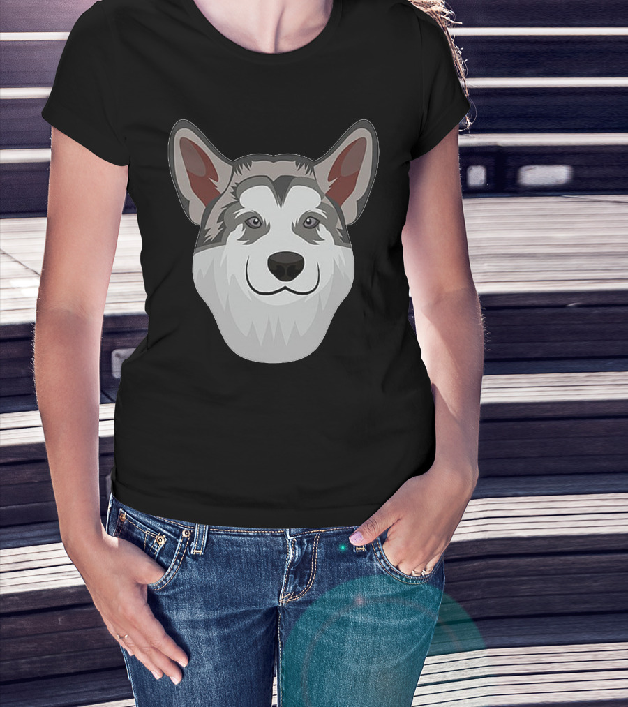 Alaskan Malamute Face T-Shirt
