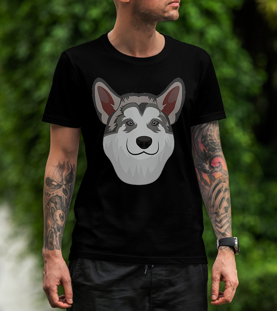Alaskan Malamute Face T-Shirt