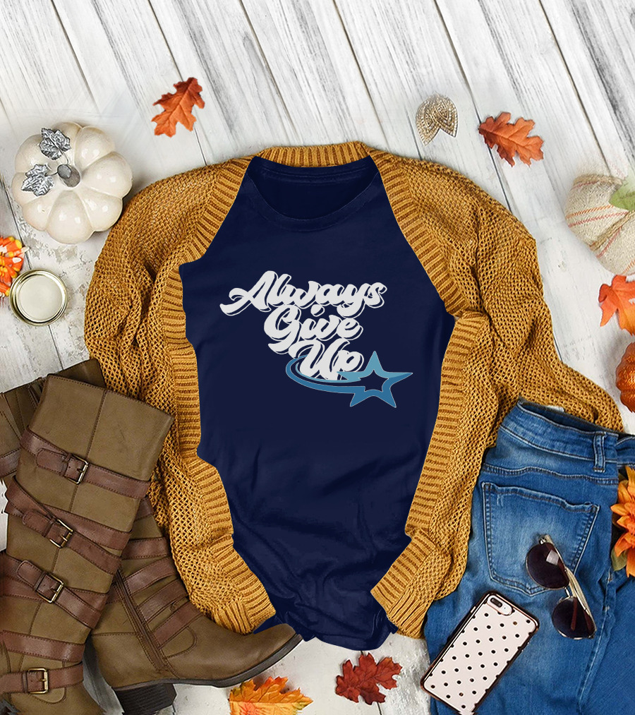 Always Give Up Star Swoosh T-Shirt