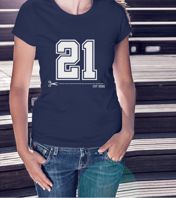 Cowboys Nation Twisted Gorilla 21 Cut Here T-Shirt