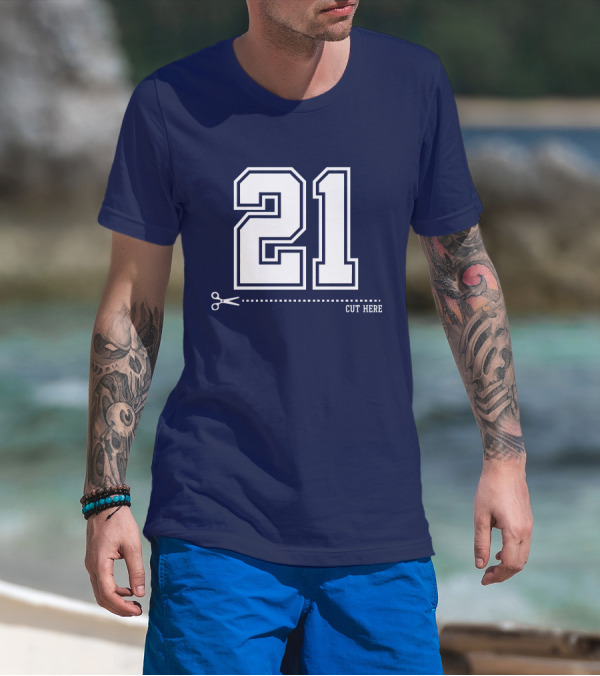 Cowboys Nation Twisted Gorilla 21 Cut Here T-Shirt