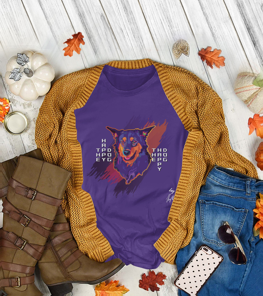 HAPPO TAPD EYO THD HAOP EPY Happy Dog T-Shirt