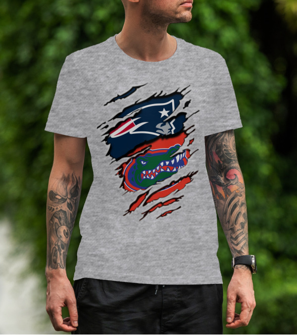 Patriots Gators Claw Marks T-Shirt