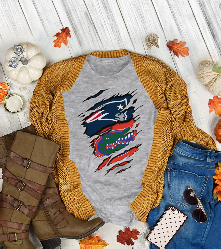 Patriots Gators Claw Marks T-Shirt
