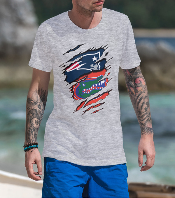Patriots Gators Claw Marks T-Shirt
