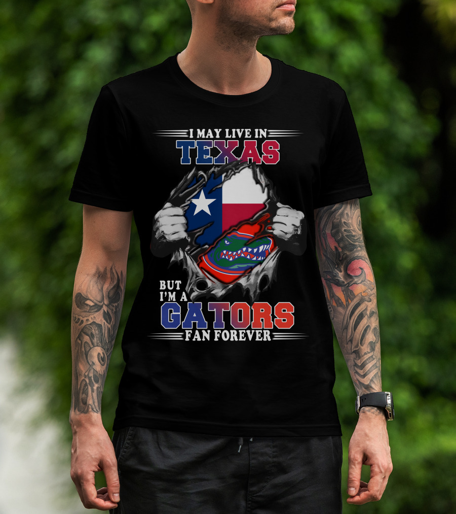 Texas Gators Fan Forever State Pride Combo T-Shirt