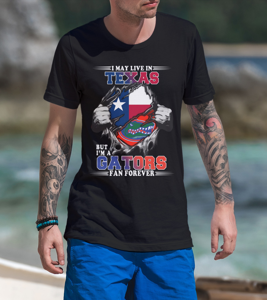 Texas Gators Fan Forever State Pride Combo T-Shirt