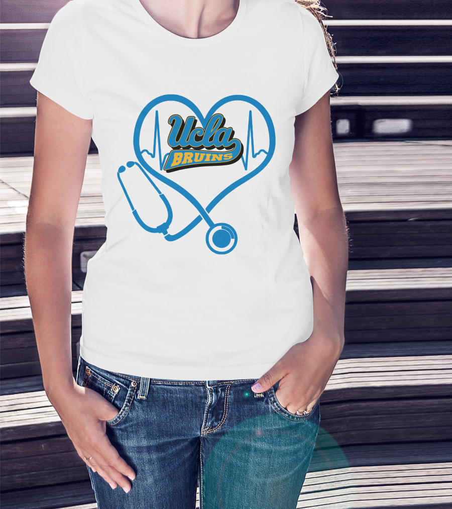 Ucla Bruins Nurse Heartbeat Stethoscope T-Shirt