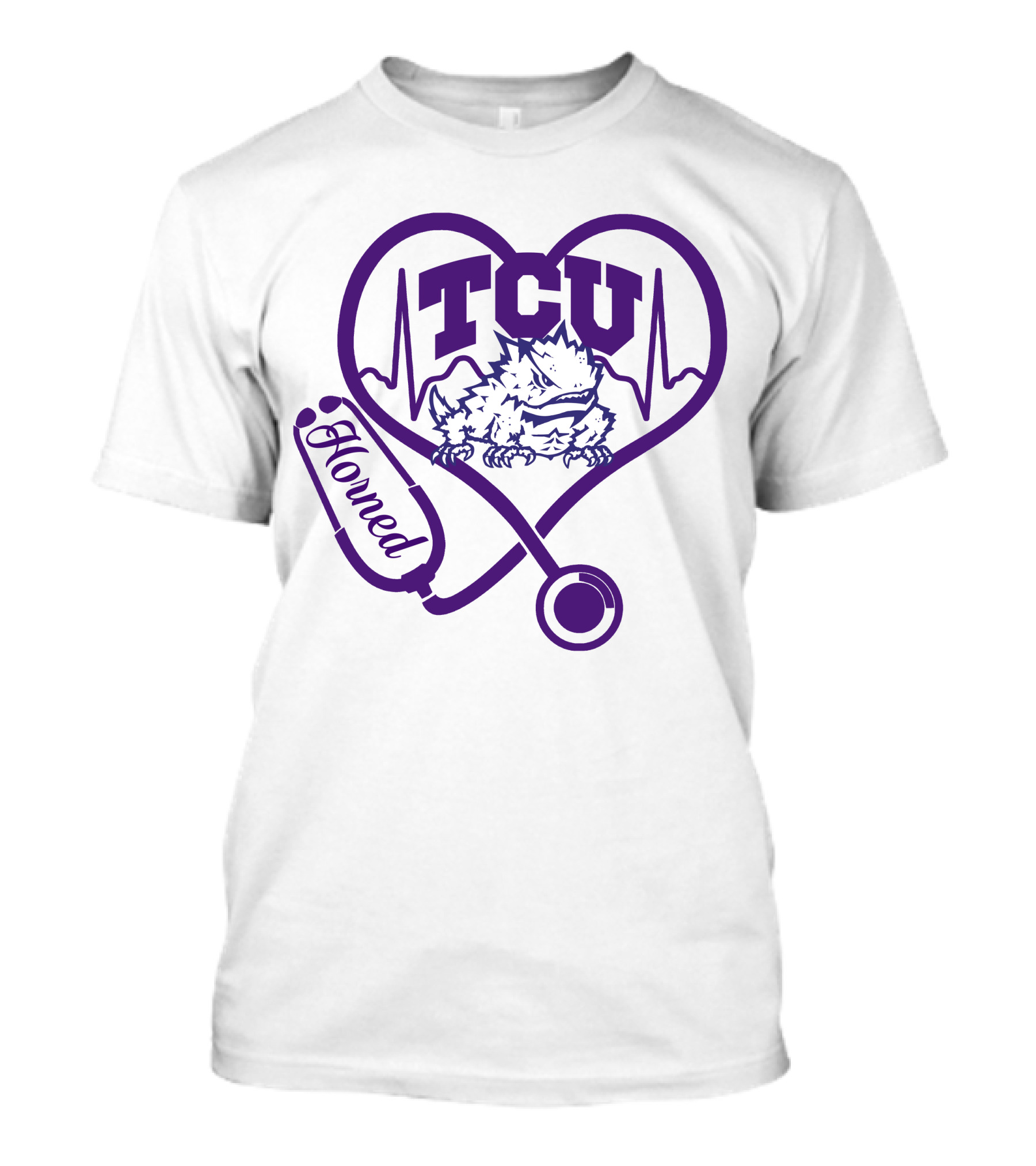 TCU Horned Frogs Nurse Heartbeat Love T-Shirt