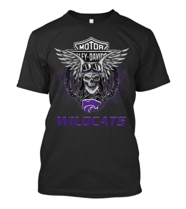 Harley Davidson Motor Wildcats Kansas State Wildcats T-Shirt