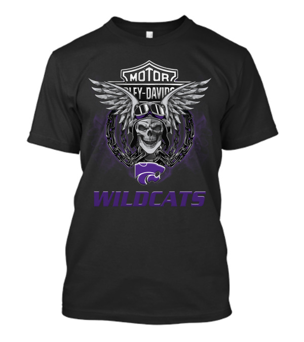 Harley Davidson Motor Wildcats Kansas State Wildcats T-Shirt