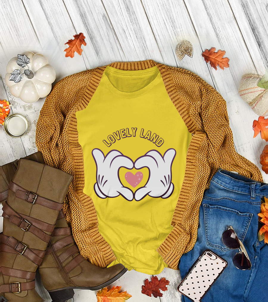 Lovely Land Heart Hands T-Shirt