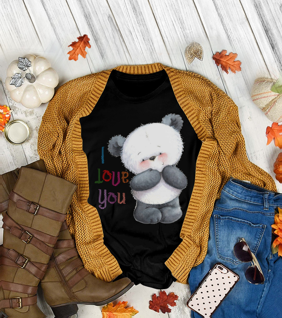 I Love You Panda T-Shirt