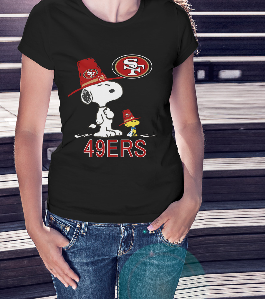 49ers Snoopy And Woodstock Fans With Sf T-Shirt