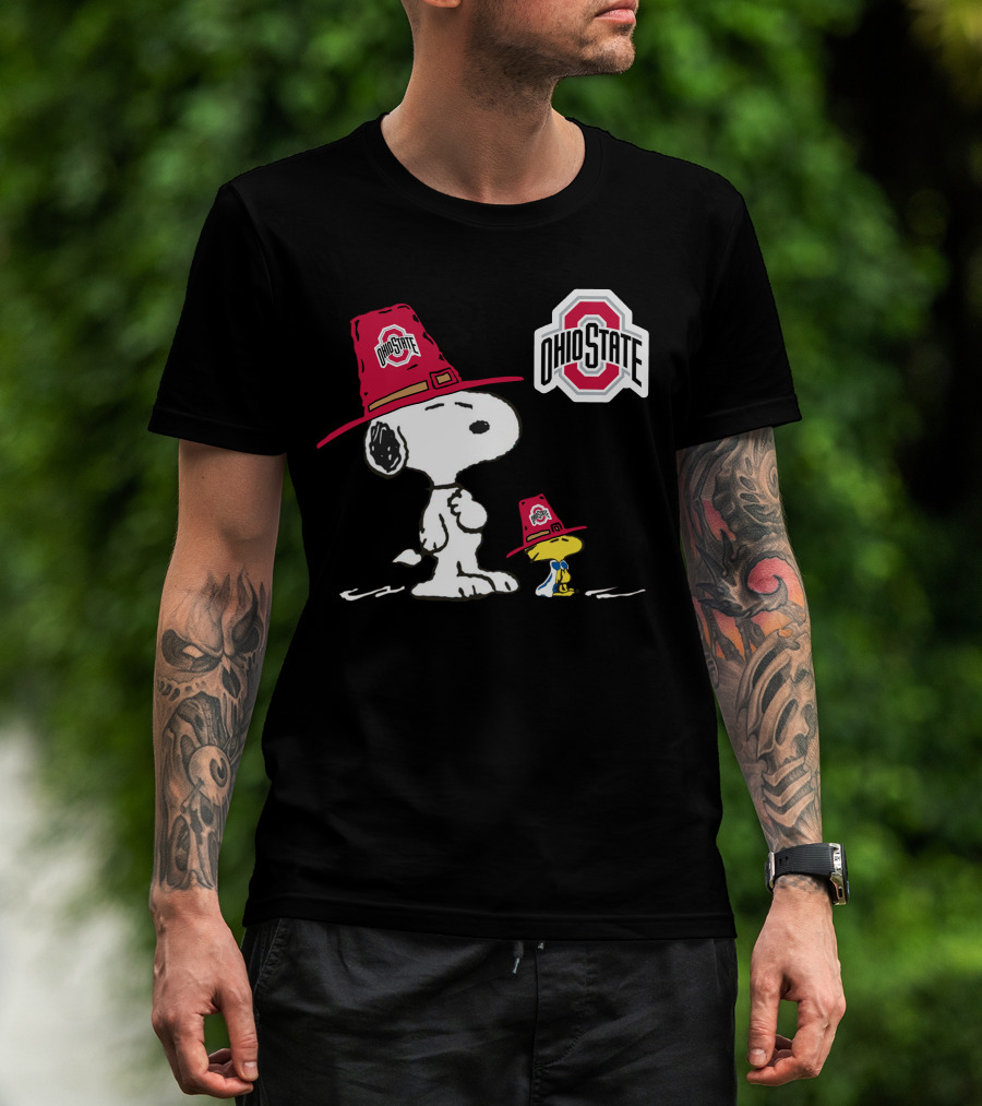Ohio State Buckeyes Snoopy Woodstock T-Shirt
