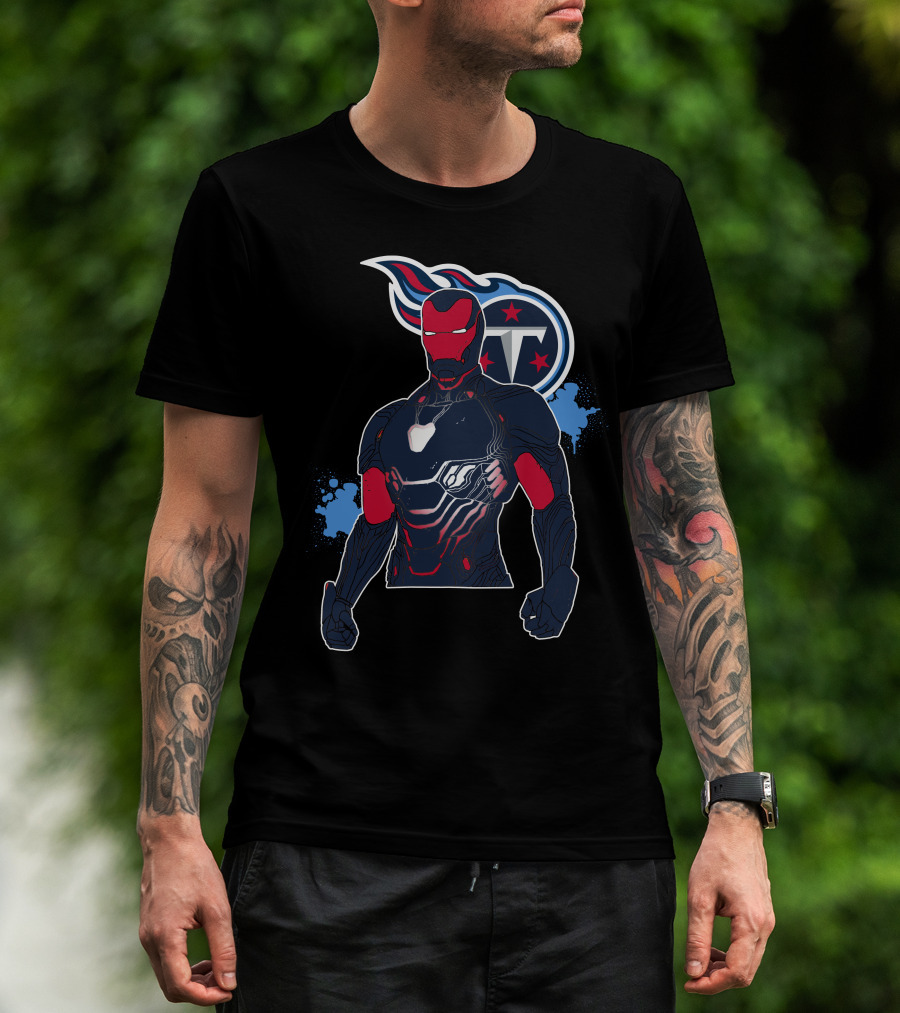 Iron Man Tennessee Titans Crossover T-Shirt