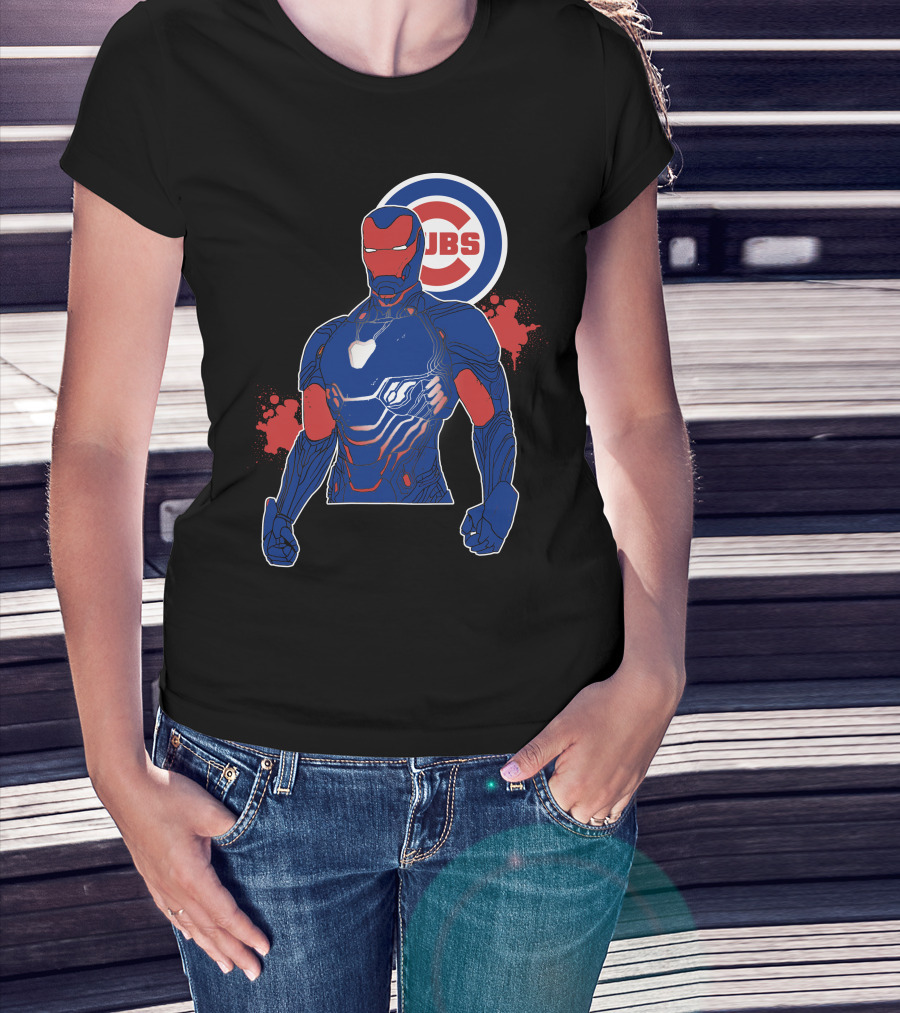 Iron Man Chicago Cubs Fusion T-Shirt