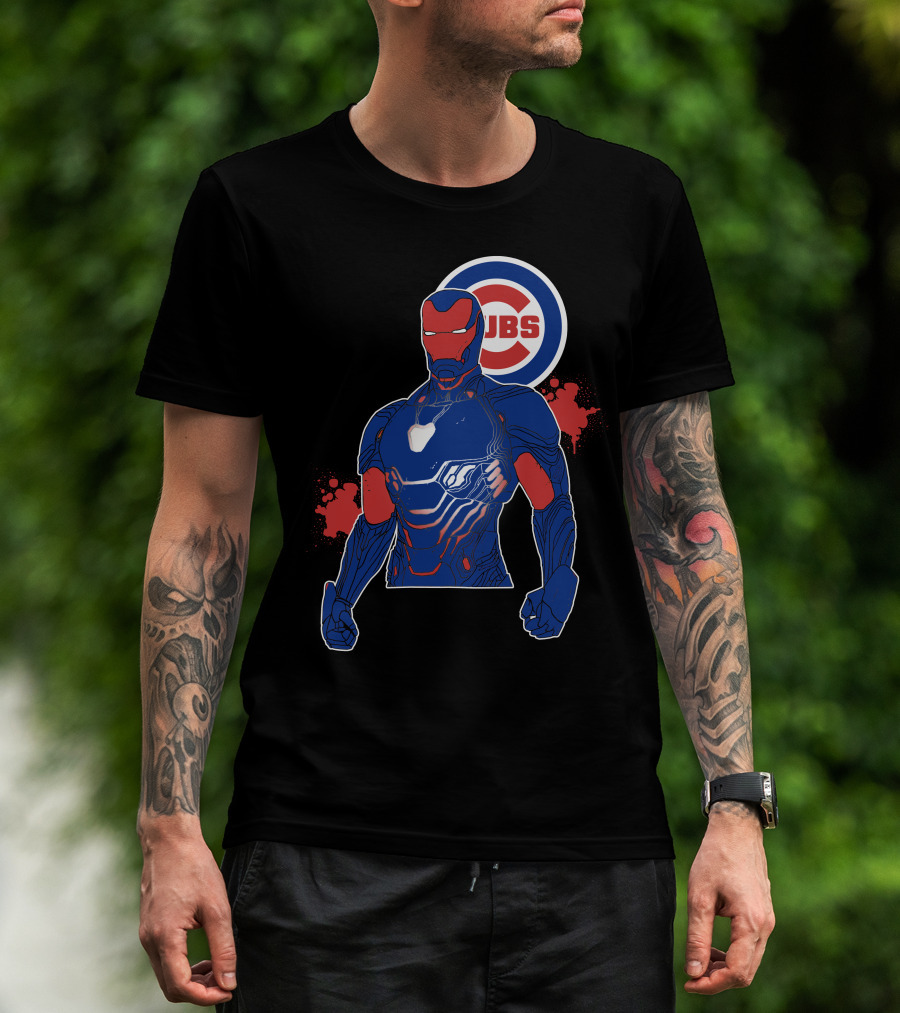 Iron Man Chicago Cubs Fusion T-Shirt