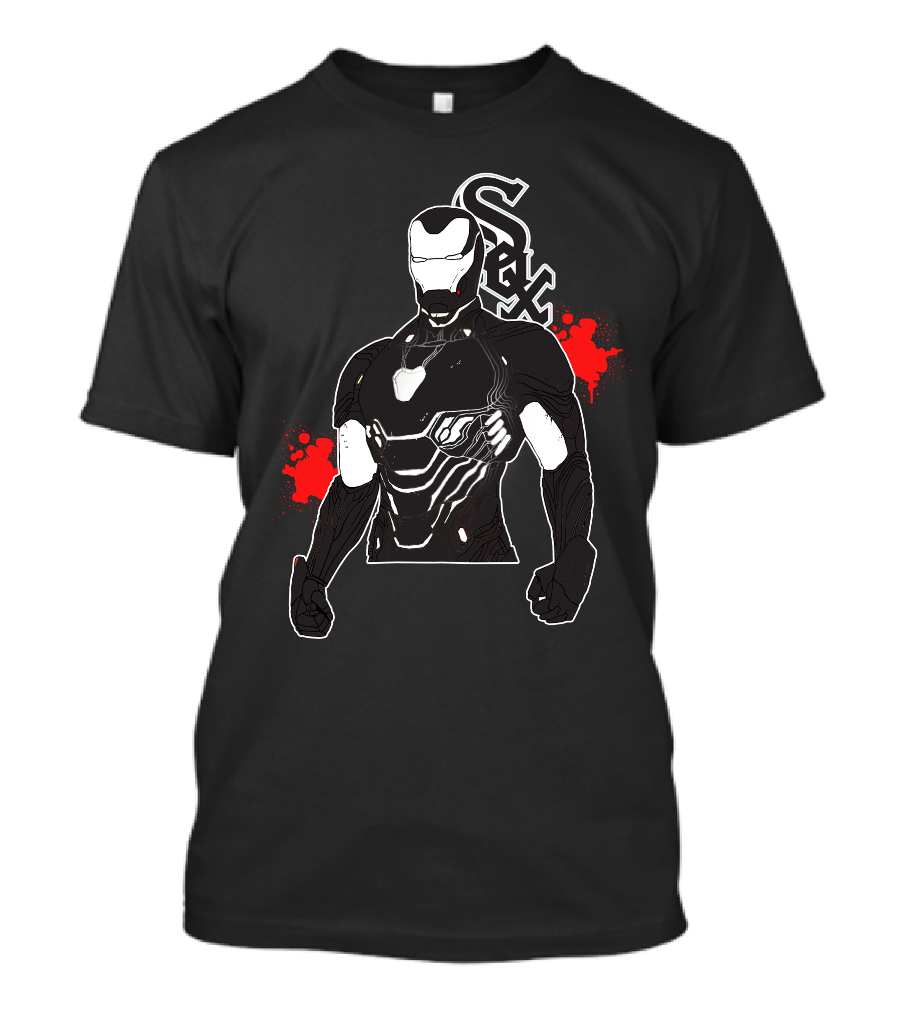 Iron Man Marvel Chicago White Sox Mlb Crossover T-Shirt