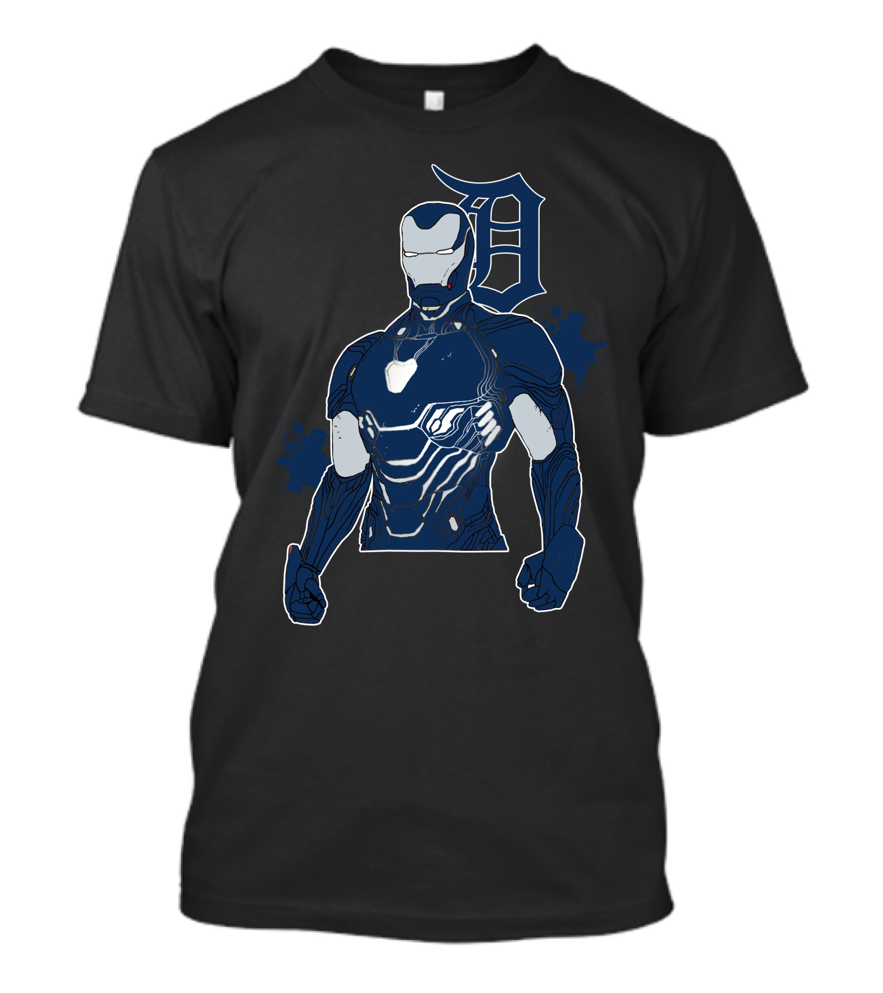 Iron Man Detroit Tigers Crossover With Iconic D T-Shirt