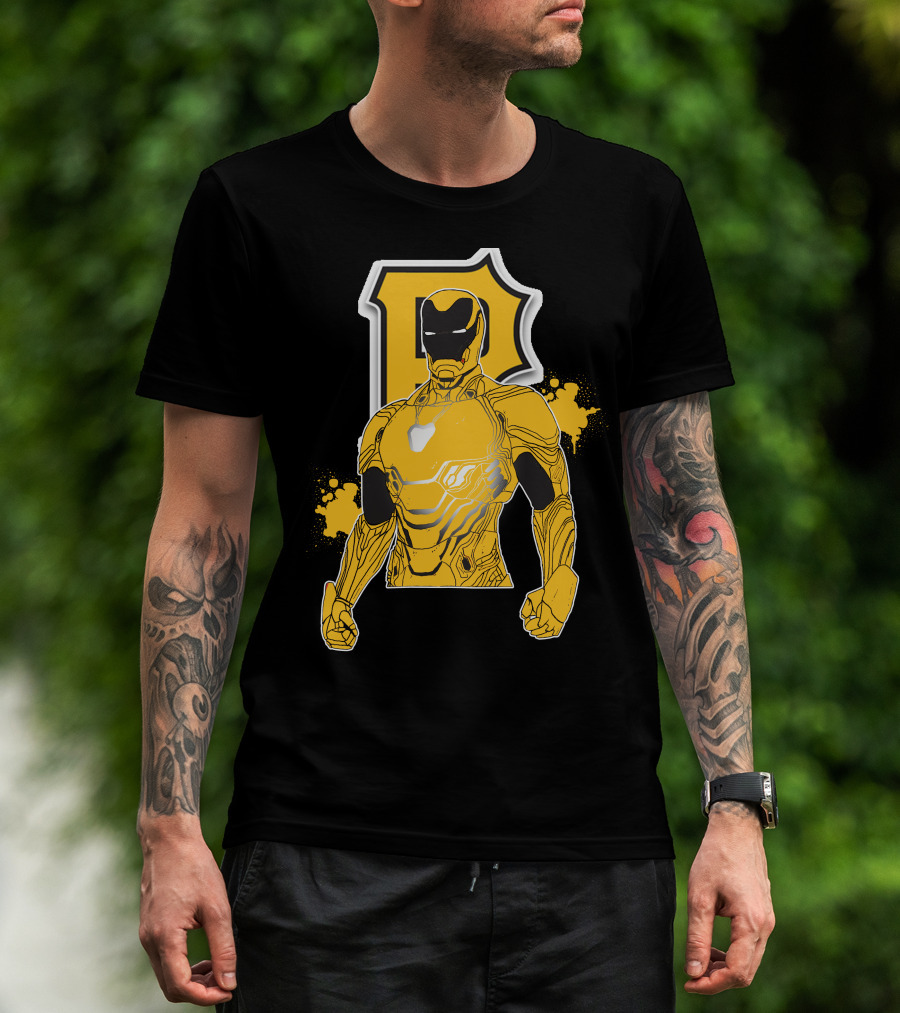 Iron Man Pittsburgh Pirates Collaborative Marvel Sports T-Shirt