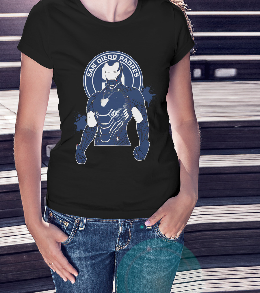 Iron Man San Diego Padres Crossover T-Shirt