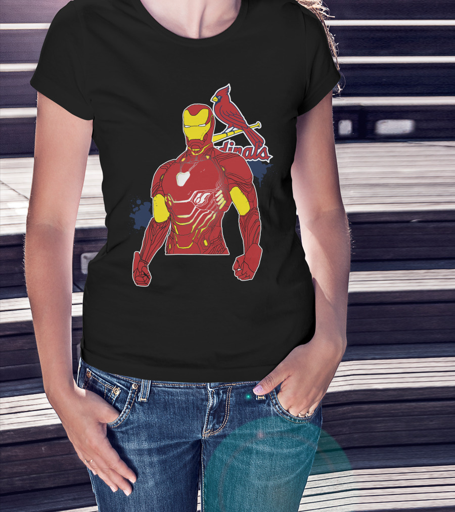 Iron Man St Louis Cardinals Crossover T-Shirt