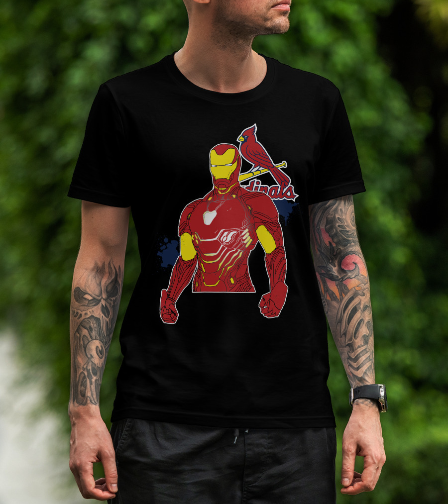 Iron Man St Louis Cardinals Crossover T-Shirt