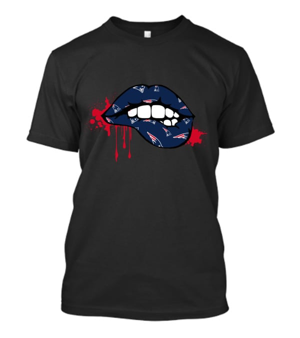 Dripping Lips New England Patriots T-Shirt