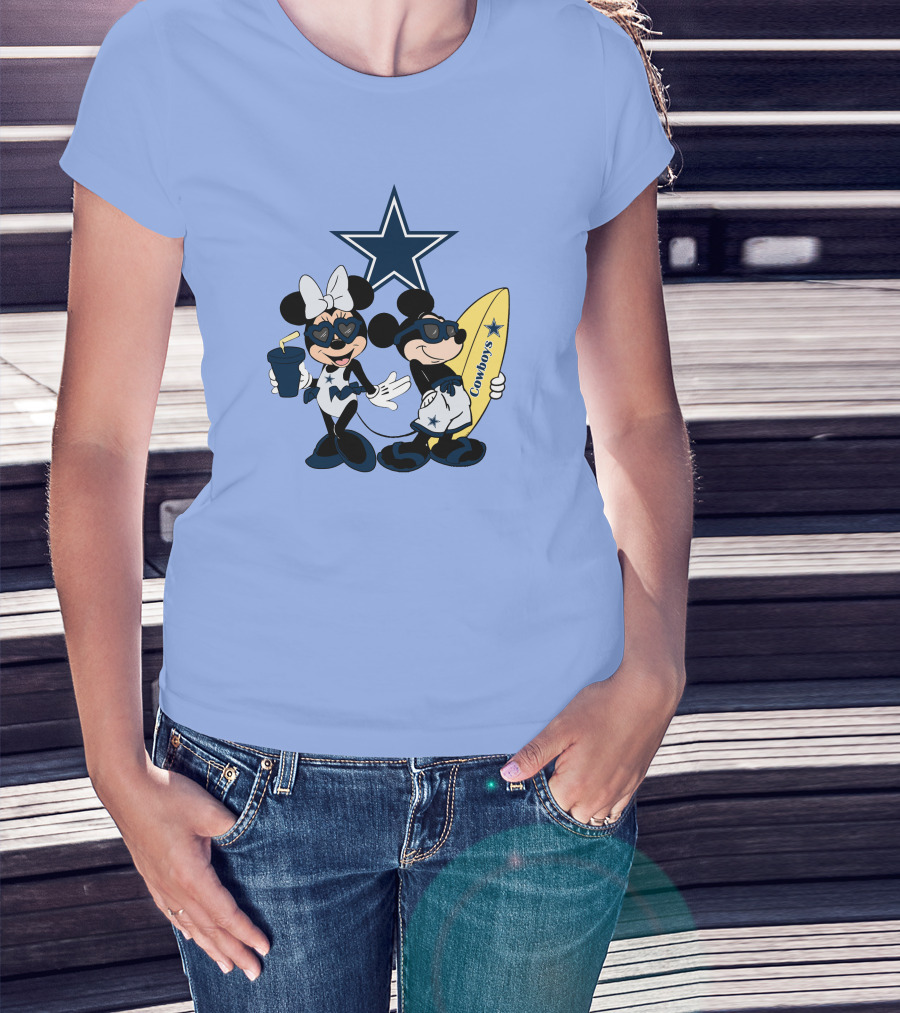 Cowboys Mickey Vacation Star Surfing T-Shirt
