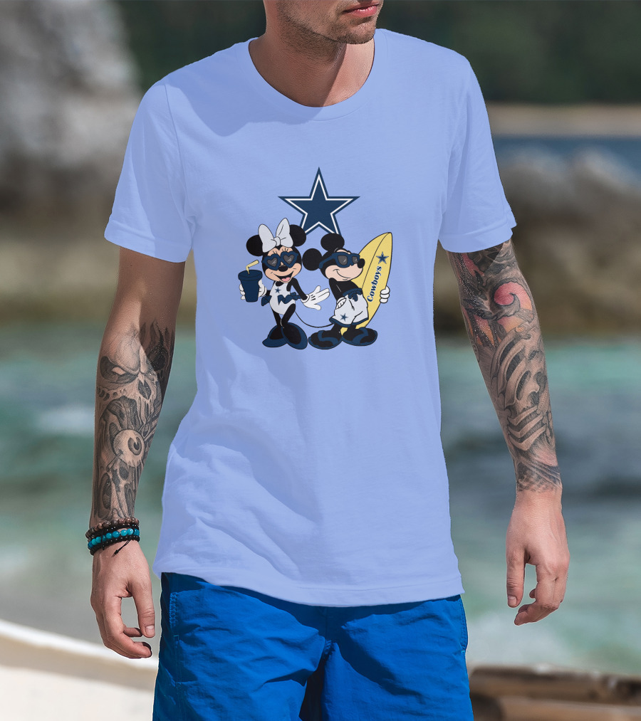 Cowboys Mickey Vacation Star Surfing T-Shirt