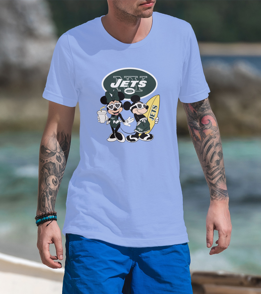 Jets Mickey Surfing Vacation Adventure T-Shirt