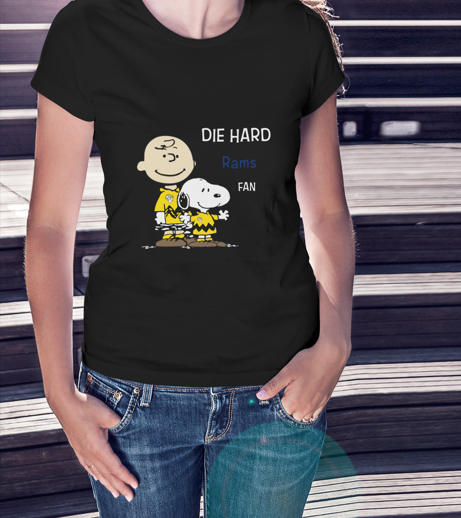Die Hard Rams Fan Snoopy And Charlie Brown T-Shirt
