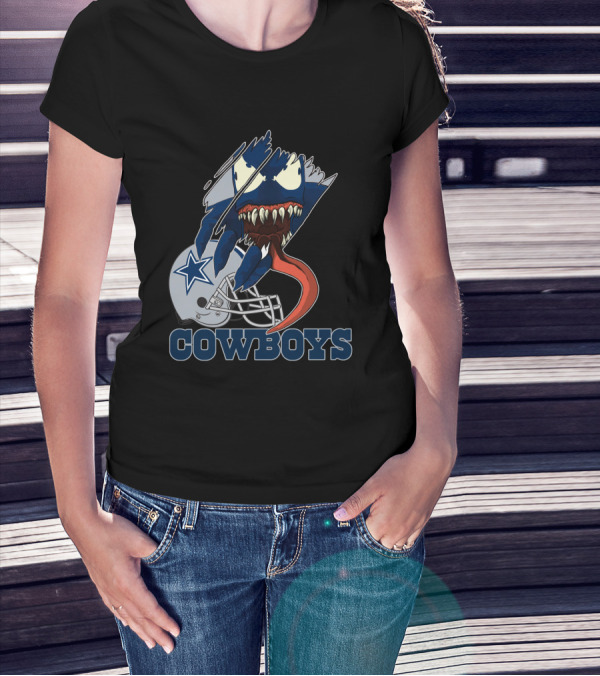 Cowboys Venom Dallas Football Mashup T-Shirt