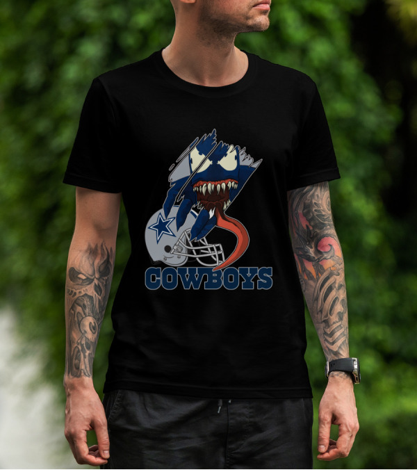 Cowboys Venom Dallas Football Mashup T-Shirt