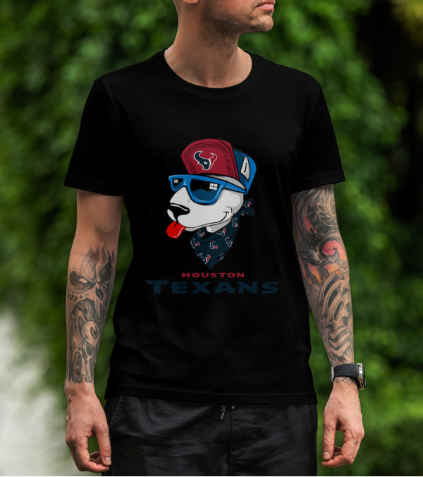 Houston Texans Bull Terrier T-Shirt