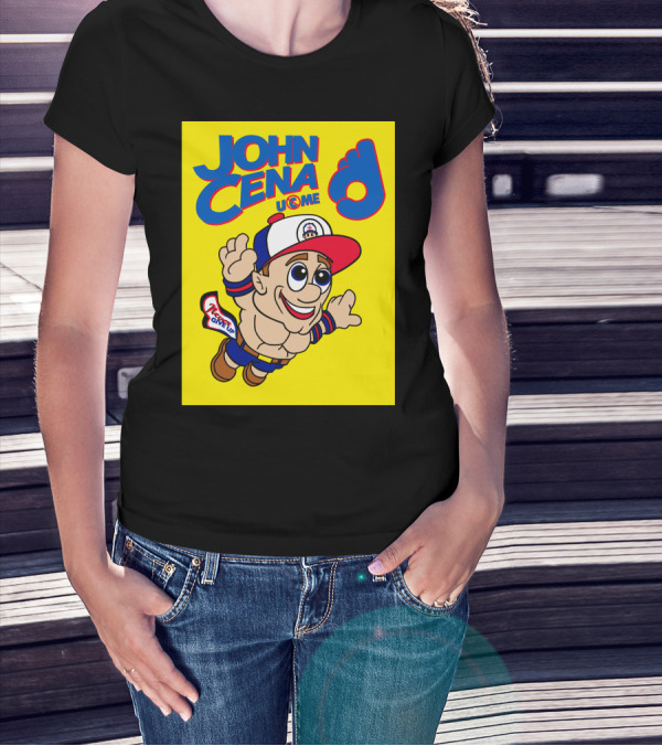 JOHN CENA NEVER GIVE UP U C ME Mario T-Shirt