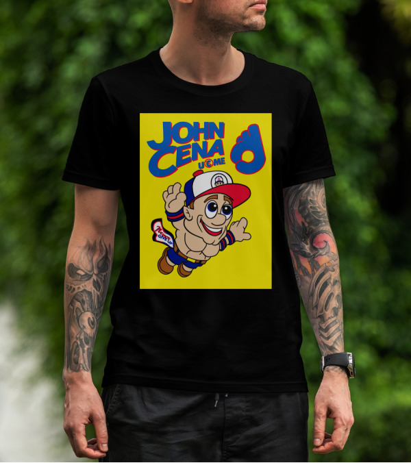 JOHN CENA NEVER GIVE UP U C ME Mario T-Shirt