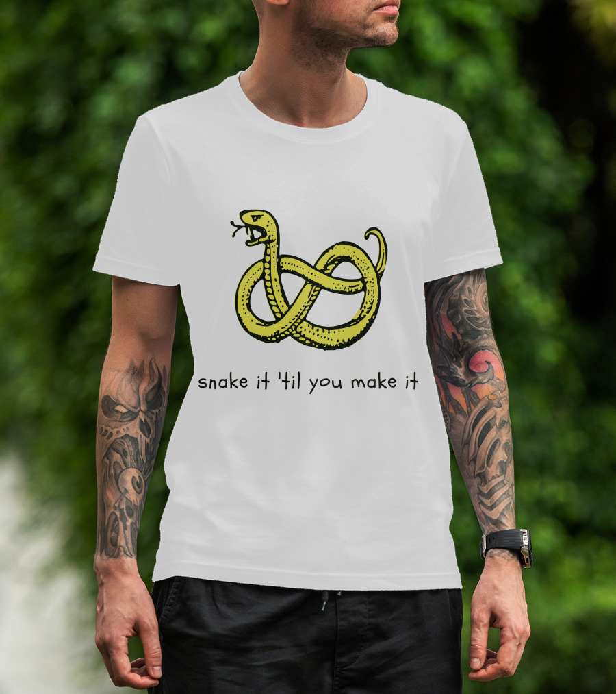 Snake It 'Til You Make It Knotted Serpent Twist T-Shirt