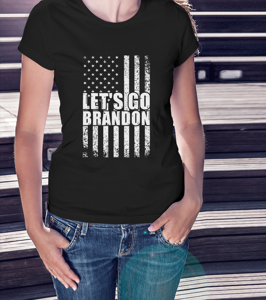 Let's Go Brandon American Flag Conservative T-Shirt