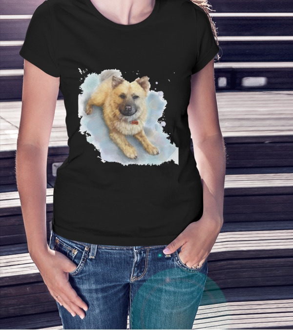 Watercolor Puppy Zen T-Shirt