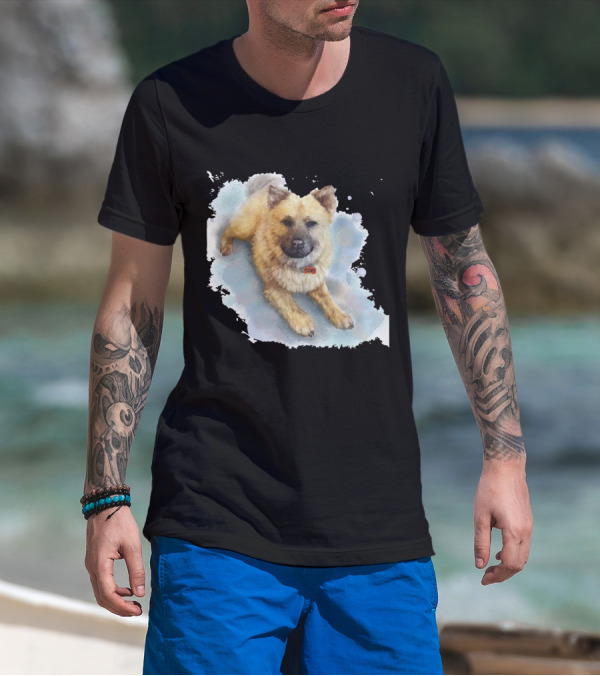 Watercolor Puppy Zen T-Shirt