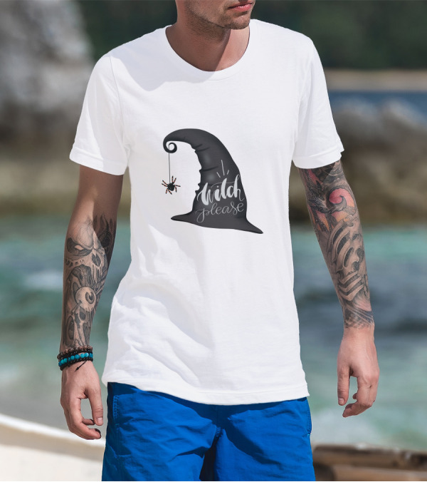Witch Please Hat With Hanging Spider T-Shirt