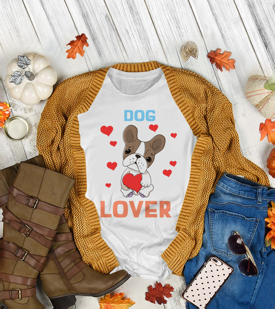 DOG LOVER Puppy Hearts T-Shirt