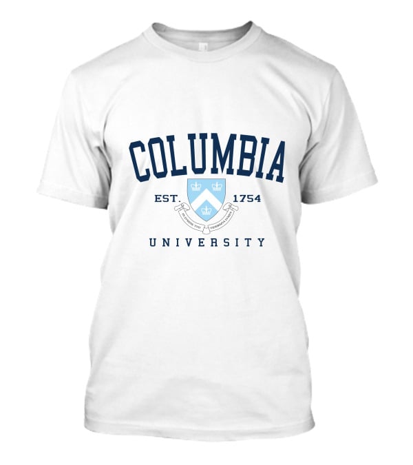 Columbia University Est 1754 Shield And Motto T-Shirt