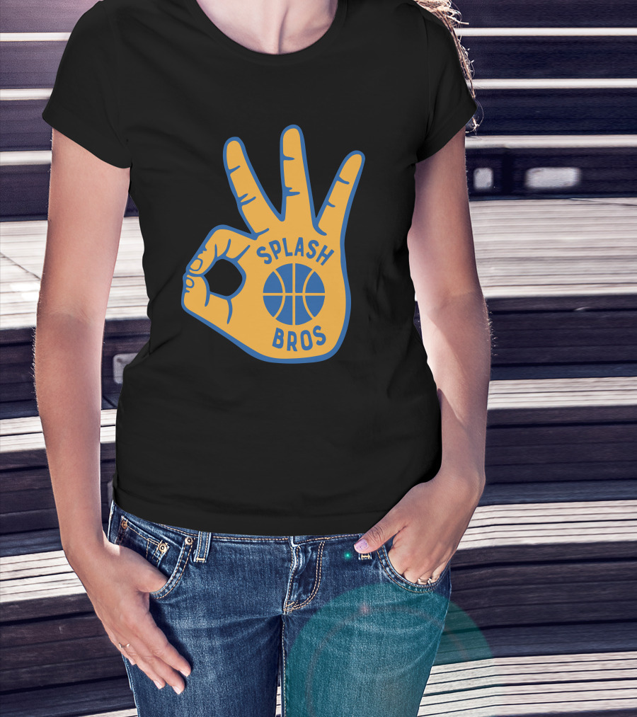 Splash Bros Basketball Foam Finger Logo 3 T-Shirt